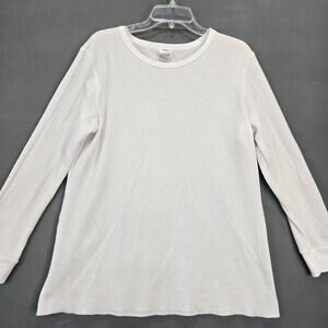 Joe Boxer White Waffle Knit Shirt Thermal Tee Long Sleeves Crew Neck Men Size 1X